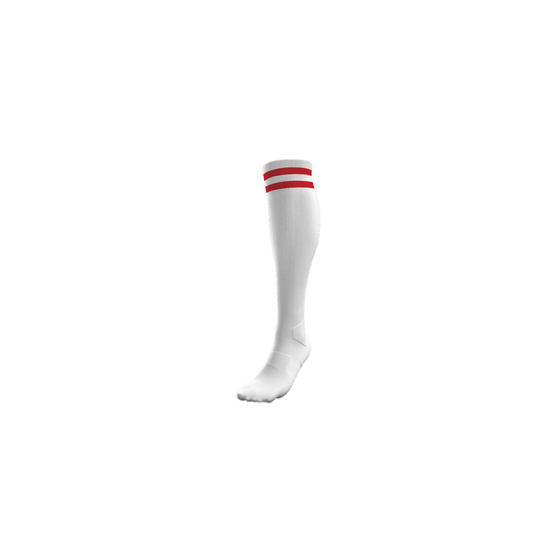 Arra Rovers White and Red Socks