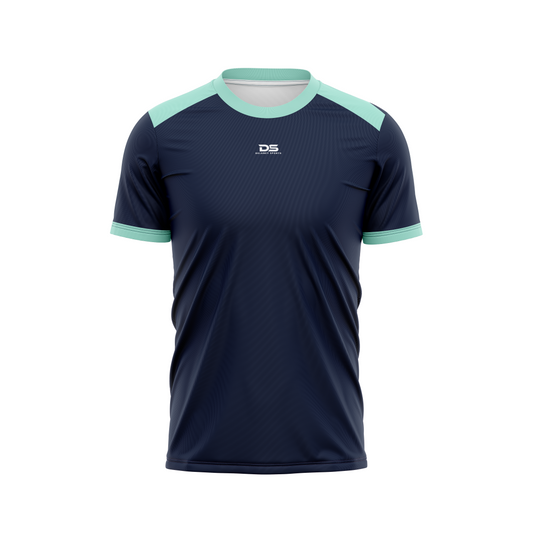 Navy and Mint Green Short Sleeve Training Jersey
