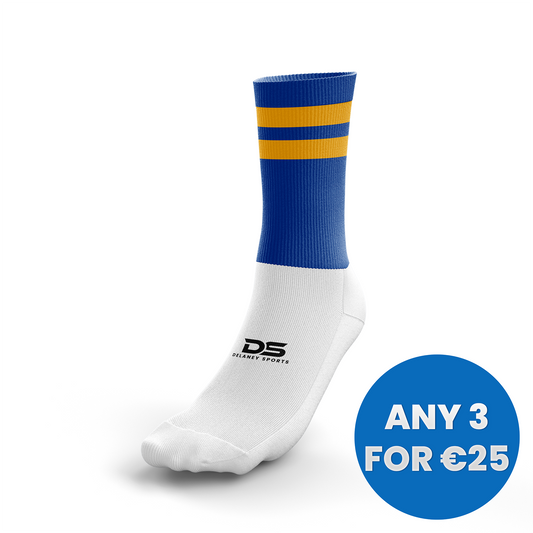 Blue & Amber Crew Socks